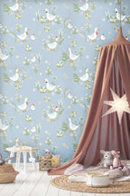 Papel Adhesivo Patito y flores (Decovinil)