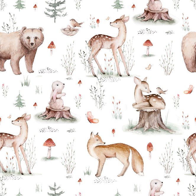 Papel Mural Woodland Pattern