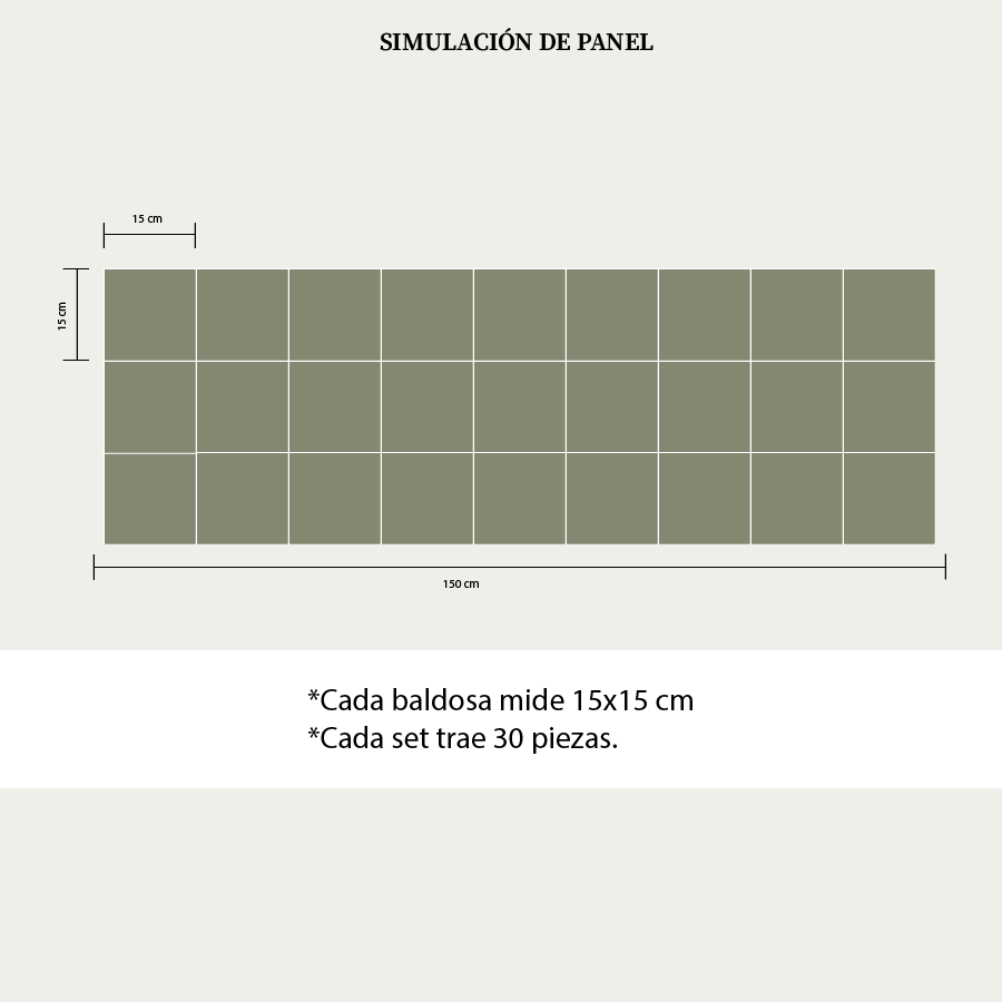 Stickers mini azulejos Olive