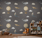 Papel Adhesivo Ballenas y globos (Decovinil)