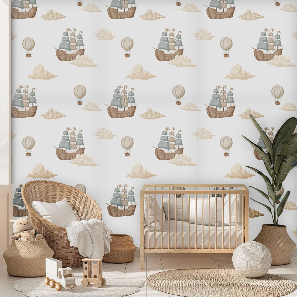 Papel Adhesivo Barcos flotando (Decovinil)