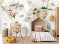 Papel Adhesivo Mapa Beige (Decovinil)