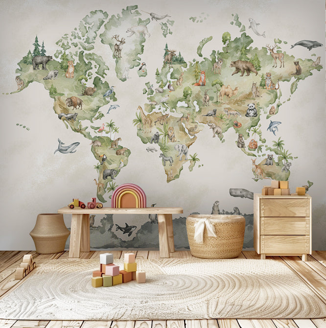 Papel Mural Mapa