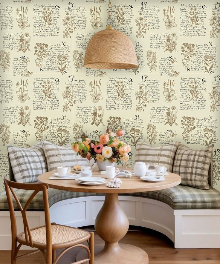 Papel Mural Herbolaria