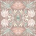 Azulejo Adhesivo Floral Taupe Tile