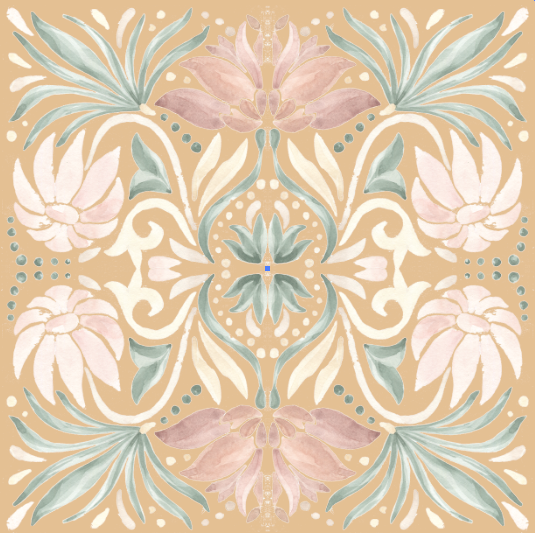 Azulejo Adhesivo Floral Sandy Taupe Tile