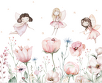 Papel Adhesivo Hadas y flores (Decovinil)