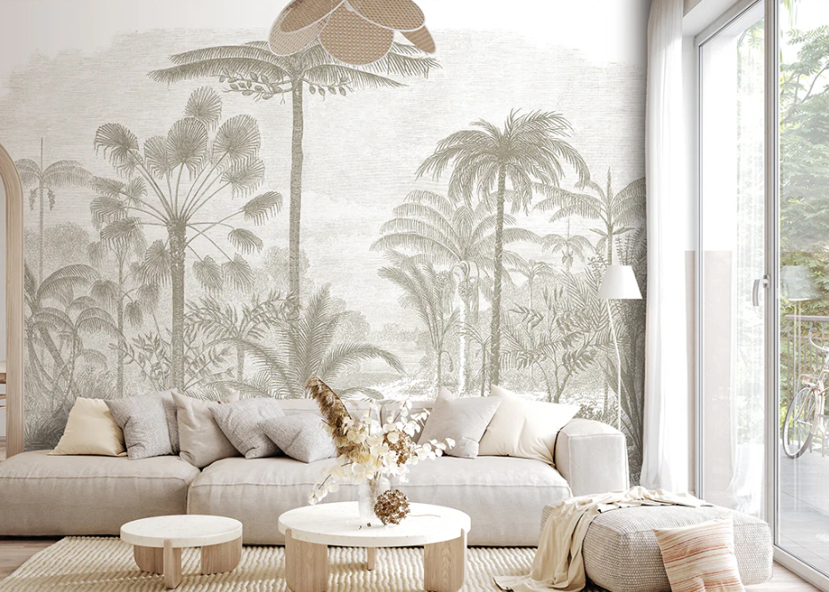 Papel Adhesivo Paisaje Beige (Decovinil)