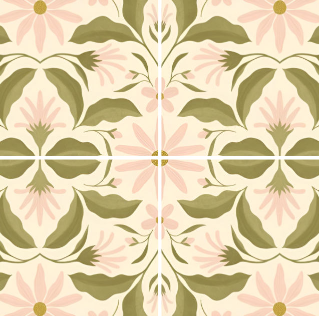 Azulejo Flora