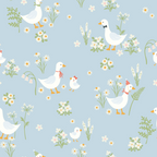 Papel Adhesivo Patito y flores (Decovinil)