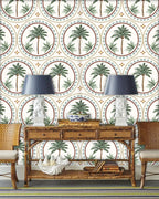 Papel Adhesivo Palmeras mosaico (Decovinil)