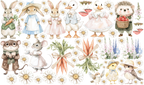 Set de estampados objetos " Granja Pascua celeste ".