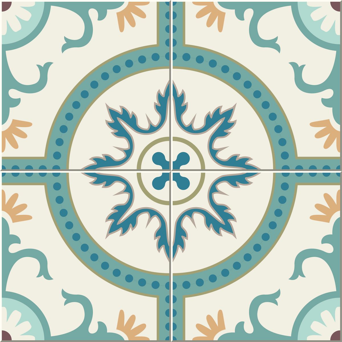 Azulejo Adhesivo Caprice flower