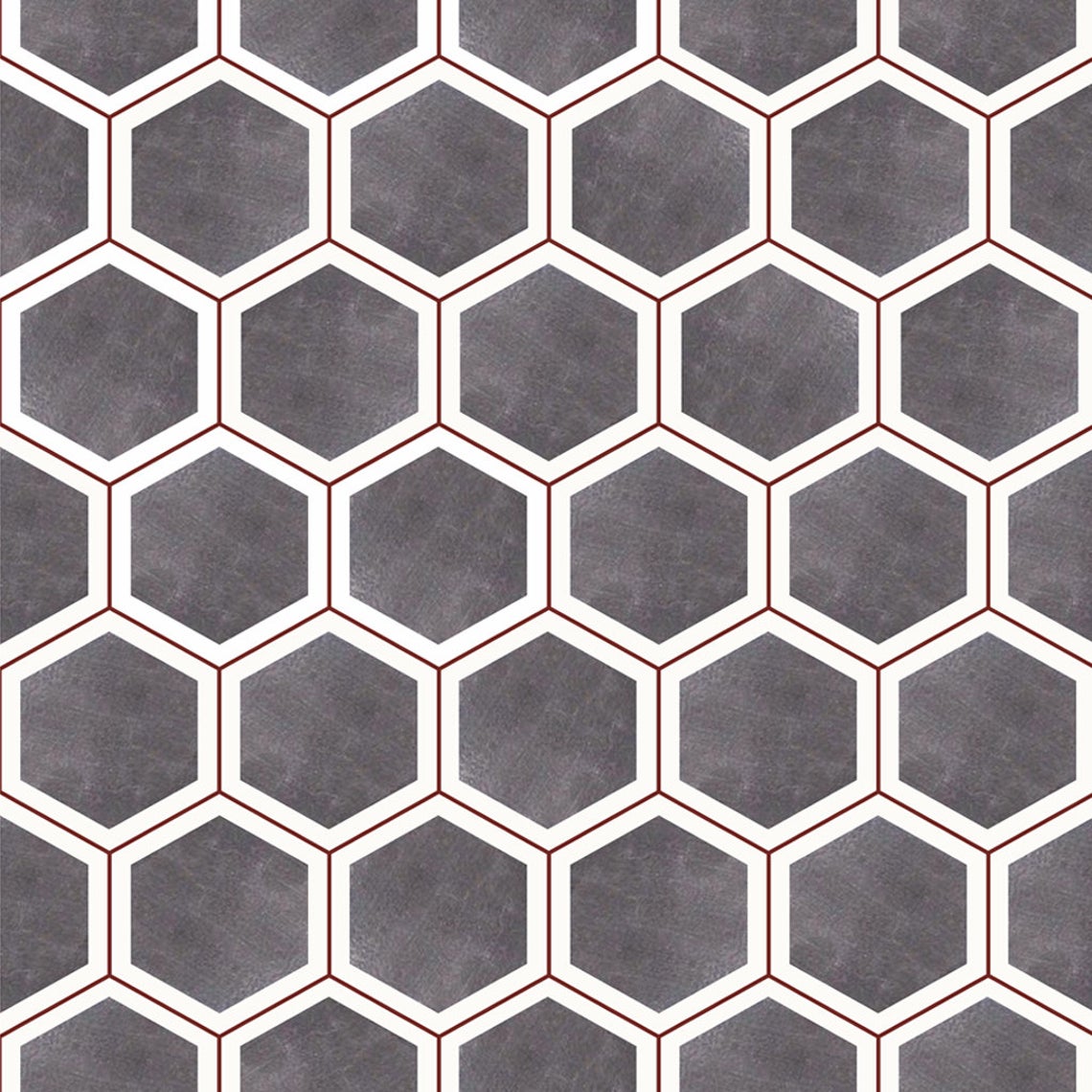 Azulejo Adhesivo Hexagon Gray