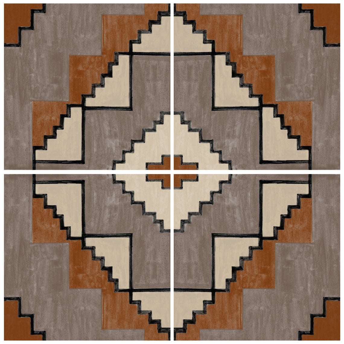 Azulejo Adhesivo Tribu geometric multi