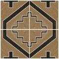 Azulejo Adhesivo Tribu geometric brown