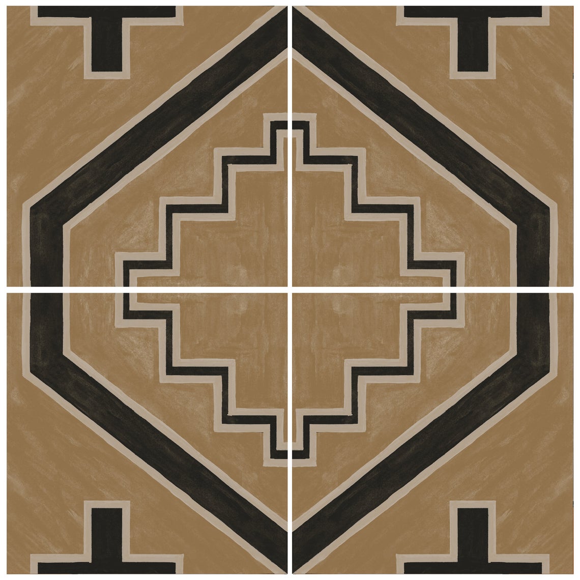 Azulejo Adhesivo Tribu geometric brown