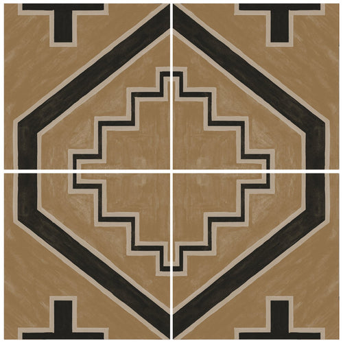 Azulejo Adhesivo Tribu geometric brown