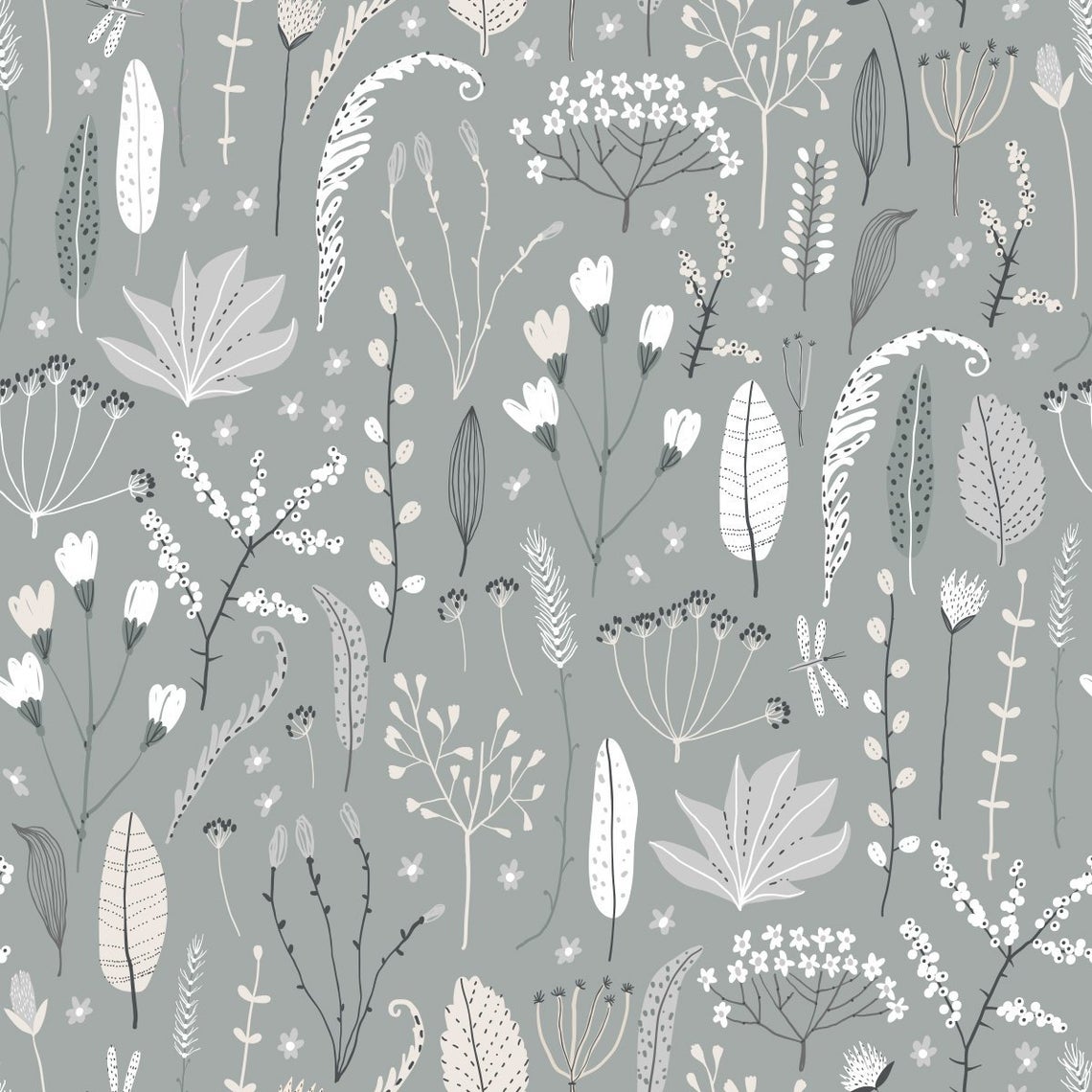 Papel Mural Dora Gris