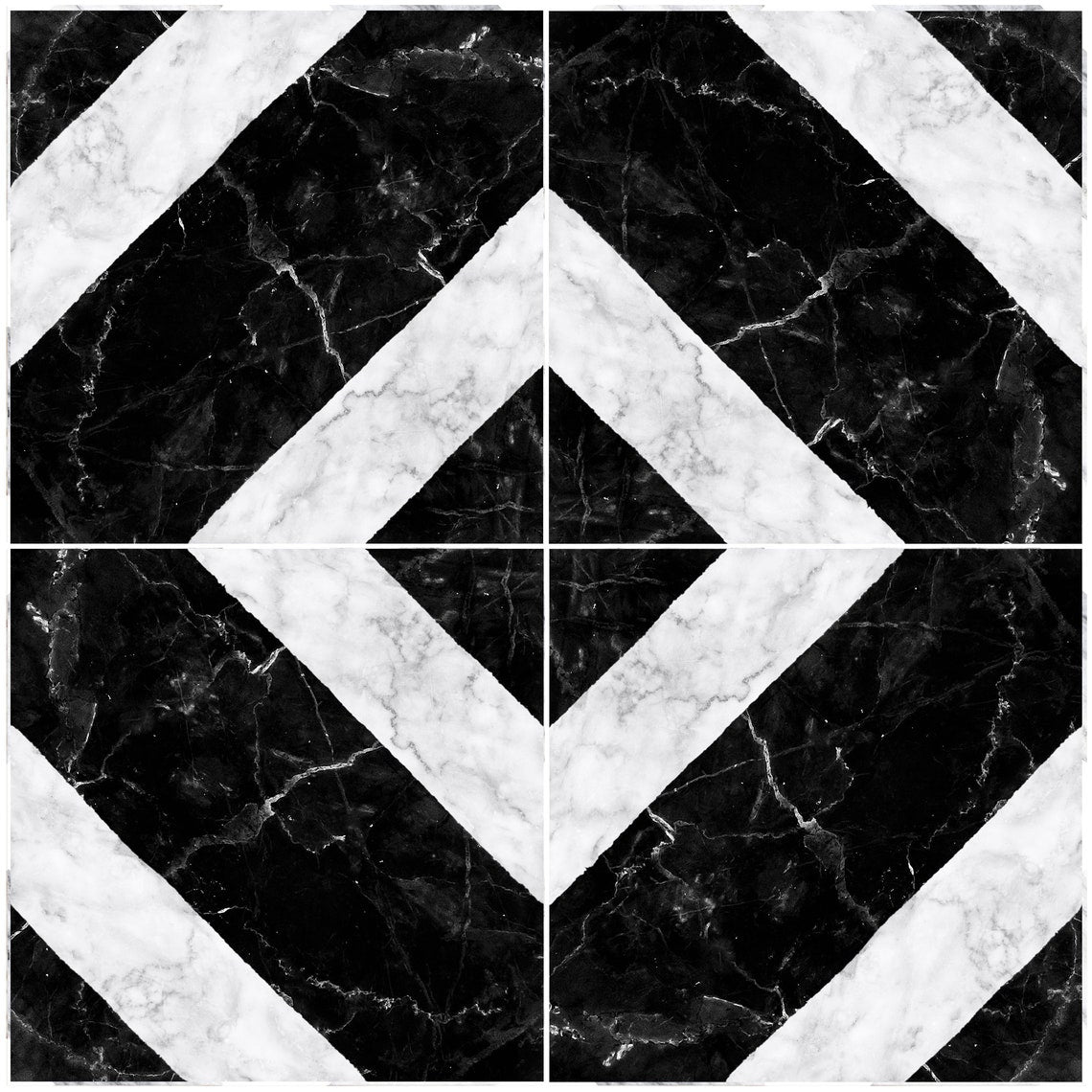 Azulejo Adhesivo Dark Marble Diamond