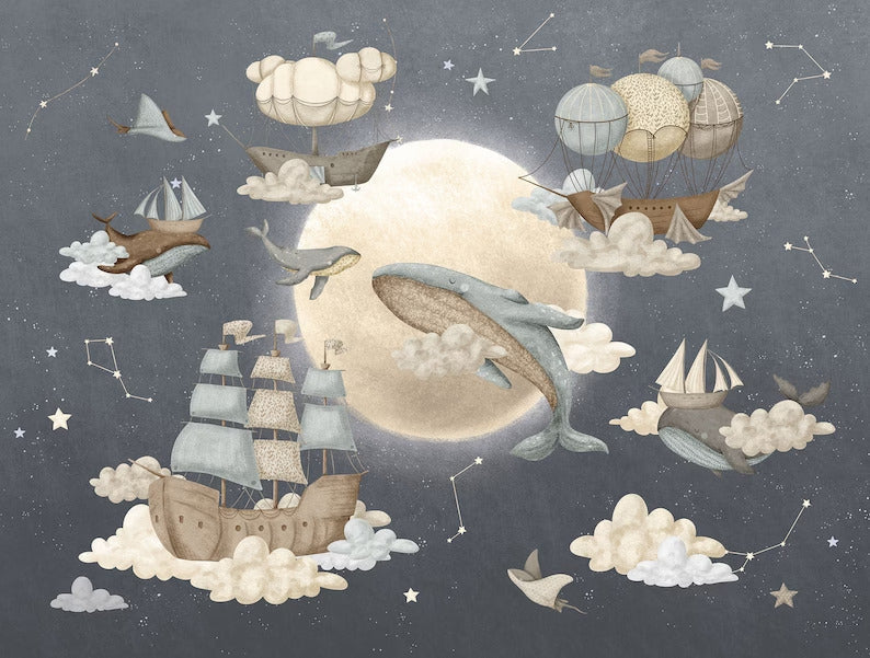 Papel Adhesivo Ballenas (Decovinil)