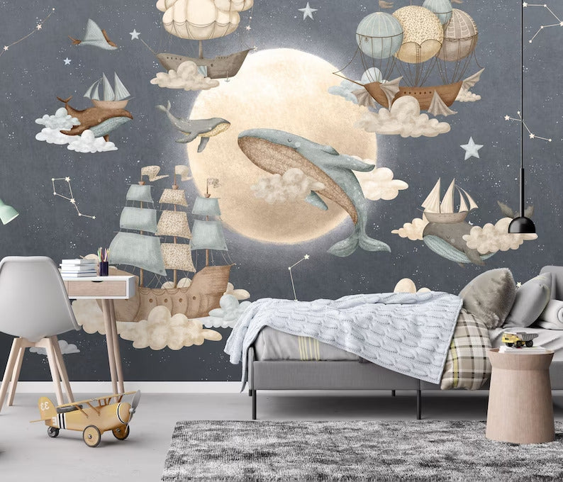 Papel Adhesivo Ballenas (Decovinil)