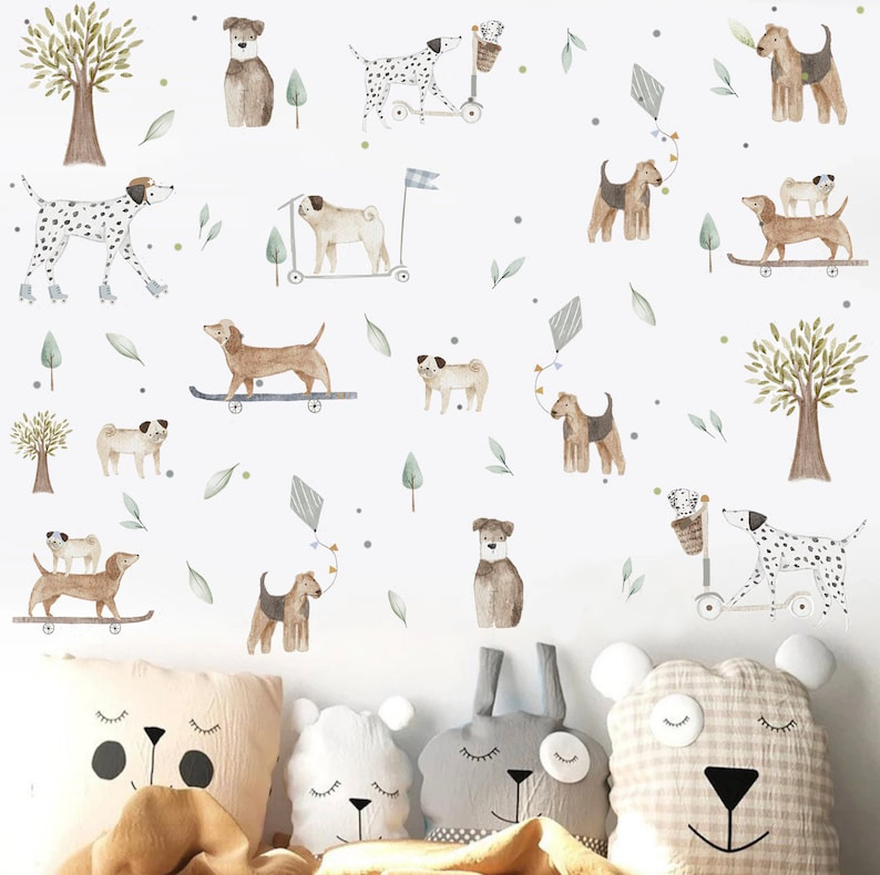 Papel Adhesivo Perritos (Decovinil)
