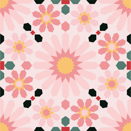 Azulejo Adhesivo Moroccan mix hex