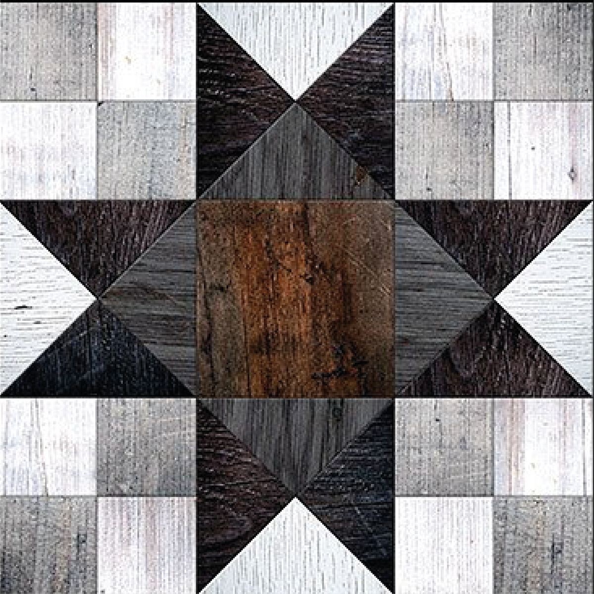 Azulejo Adhesivo Woodwork black