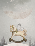 Lámina Decorativa Caballito y luna